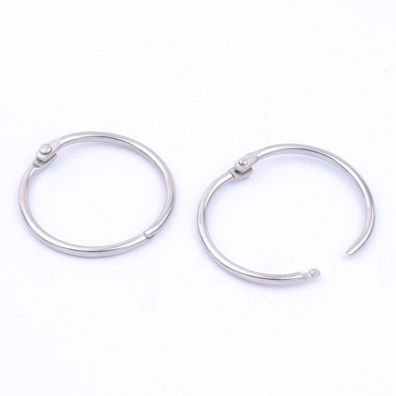 Metal Book Ring Open Loose-leaf ring loose-leaf ring binding iron ring card activity ring color open ring factory direct sales