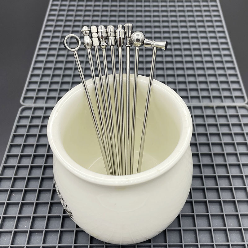 304 stainless steel fruit needle cocktail sign bar cocktail decoration creative fruit sign wine needle fruit fork