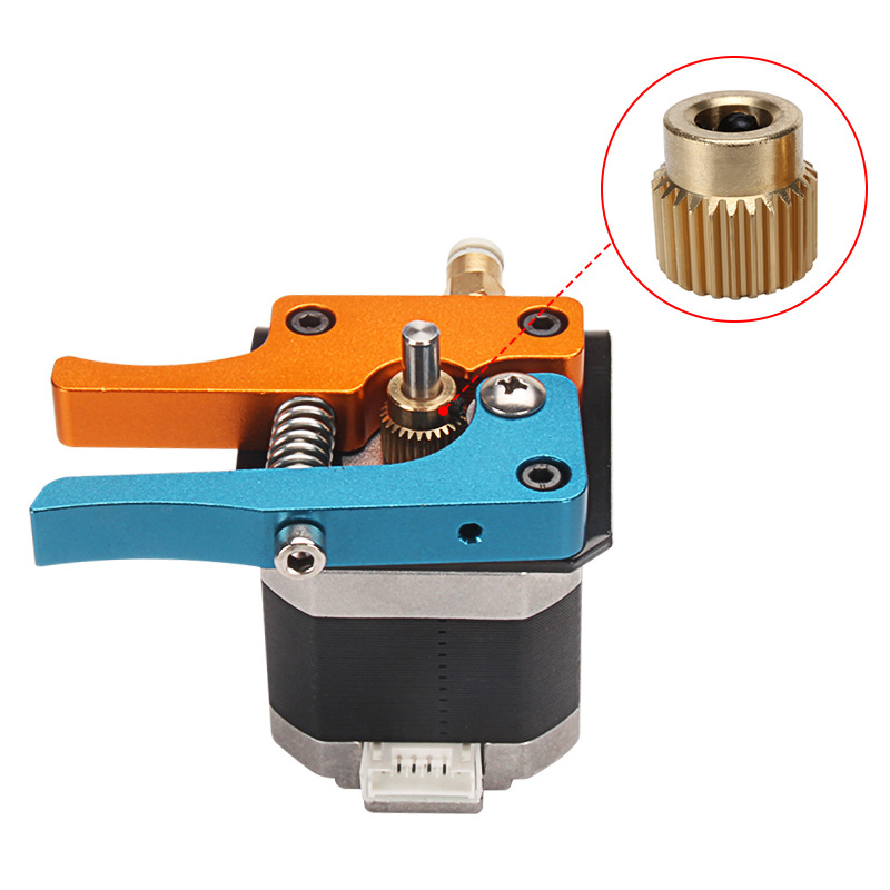 Nengyuan 3D printer parts MK8 extruder brass stainless steel Makerbot extrusion wheel wire feeding gear