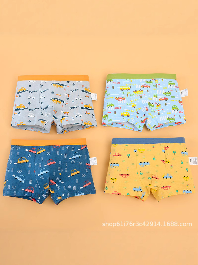 Эксклюзивные боксеры для мальчиков из хлопка, мультяшные, оптовая продажа