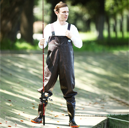 Beihai Outdoor Fishing Water Pants Half-length conjoined Watering Wading Pants Waterproof Men's and Women's Thickened Extra-thick Fishing Pants