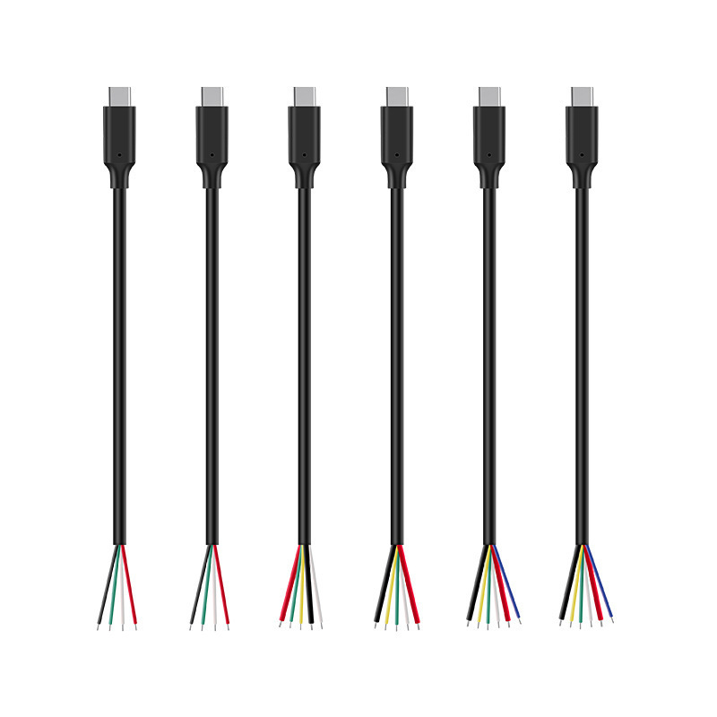 Wholesale Typec Single Head 4 5 6 Core 5A Fast Charging Charging Data Cable Product Research and Development Test Data Cable