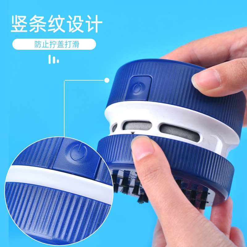 Optional Logo Rechargeable Student Desktop Vacuum Cleaner Suck Rubber Scrap Mini Handheld Desktop Cleaner Commemorative Seal