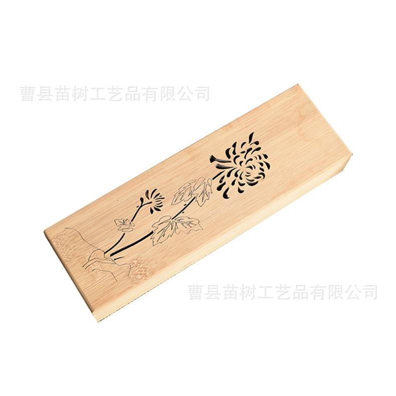 Hollow Rectangular Bamboo Tea Wooden Box Square Wooden Box Wooden Tea Packaging Box Tea Box Bamboo Box