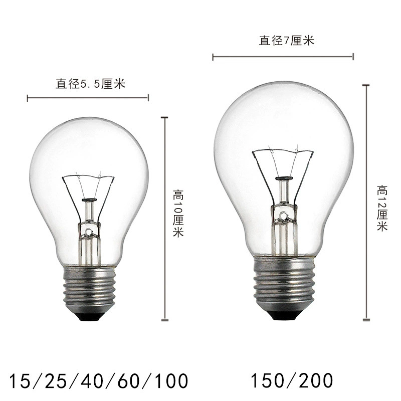 DamagEd REplacEmEnt IncandEscEnt Bulb ManufacturEr WholEsalE E27 ScrEw Old-fashionEd TungstEn FilamEnt Standard Lighting Bulb IncandEscEnt Lamp