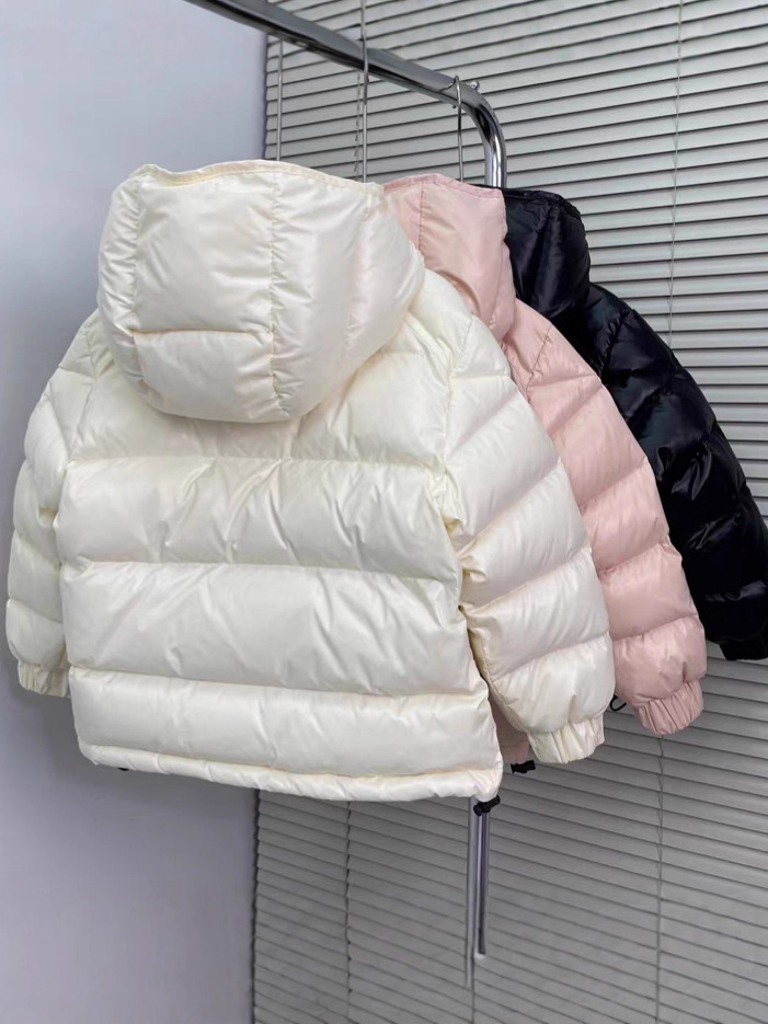 Children's down Jacket with Detachable Hood, Short Style, Thickened for Winter, Boys and Girls, Medium and Large Children, Warm, Three-Proof, Shiny Coat
