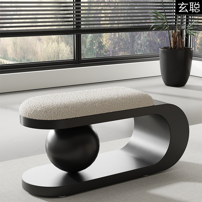 Нордический стул для смены обуви, скамейка для гостиной, легкая роскошная скамейка для дивана, простой стул для кровати