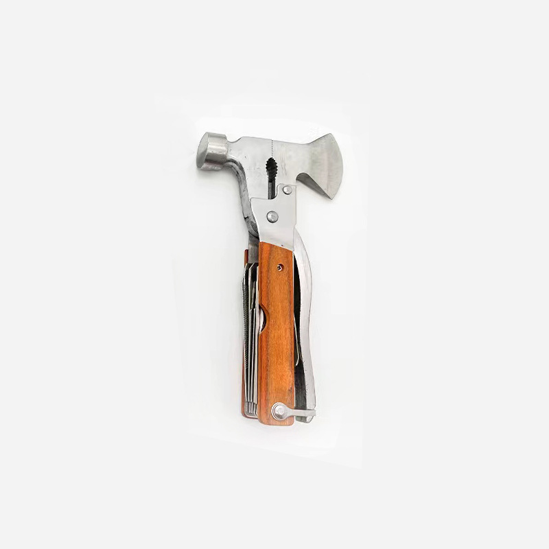 Colored Wood Multifunctional Ax Hammer, Outdoor Camping Style Multifunctional Hammer, Portable Multi-Purpose Hammer, Car Tool