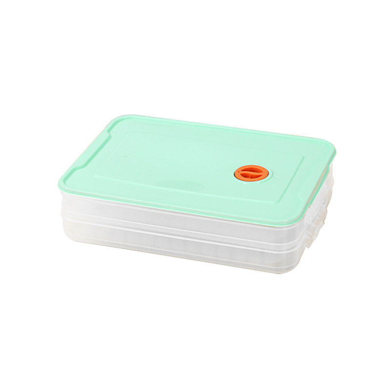 Multi-layer dumpling box household food grade kitchen refrigerator organizing artifact wonton box fresh-keeping quick-frozen special storage box