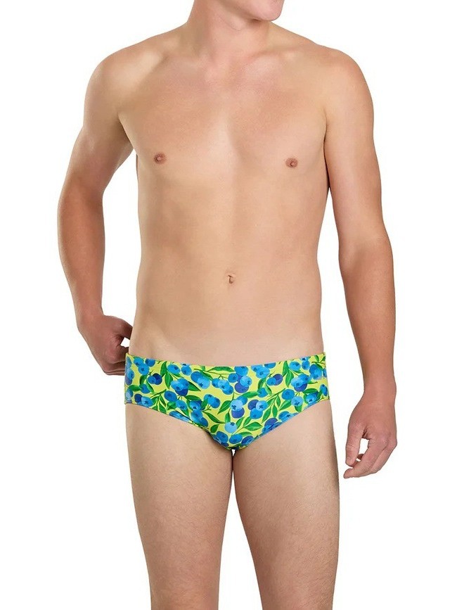 Customized Men's Competitive Swim Briefs with Digital Printing, Sporty Style, Quick-Drying, Dropshipping Available