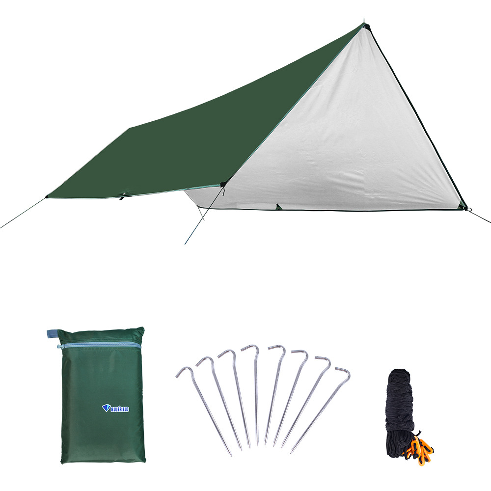 Source manufacturers outdoor silver-coated canopy multifunctional mat simple tent outdoor camping supplies wholesale