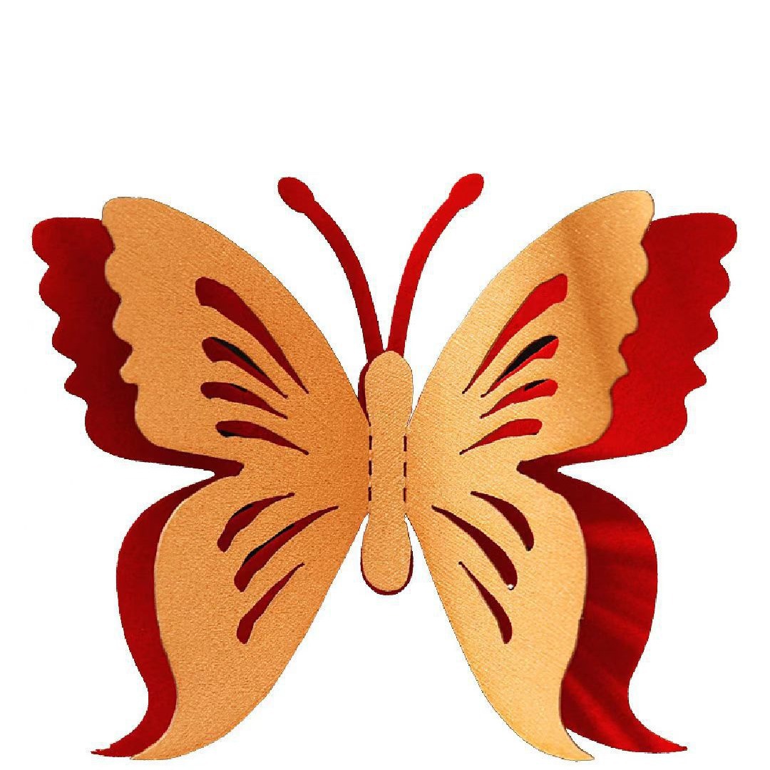 Three-Dimensional Golden Butterfly Wedding Room Decoration Wedding Bedroom Living Room Arrangement Small Accessories Wholesale Creative Wedding Room Arrangement