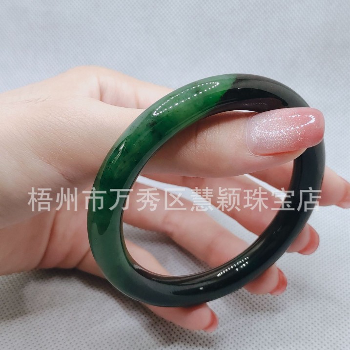 Hetian Jade Jasper Bracelet for Women, Russian Old Pit Old Material Jade Bracelet, Jade Gift for Mother and Girlfriend