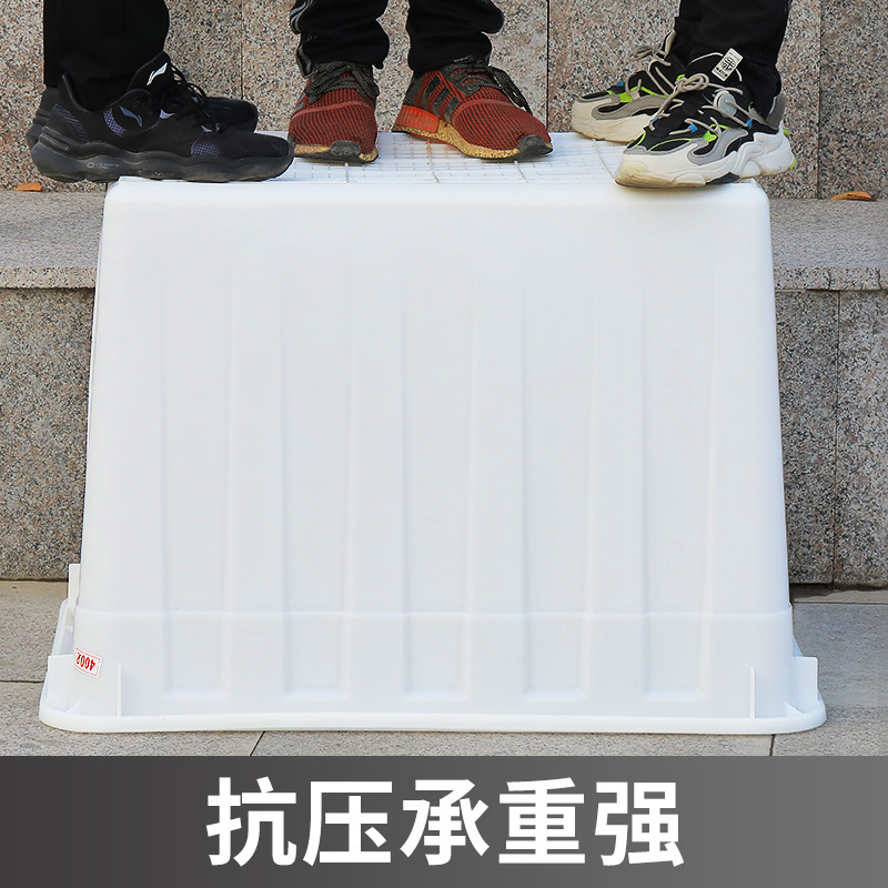 Plastic Box White Thickened Plastic Wholesale Plastic Water Tank Injection Molded Ceramic Tile Rectangular Aquaculture Box Water Tank