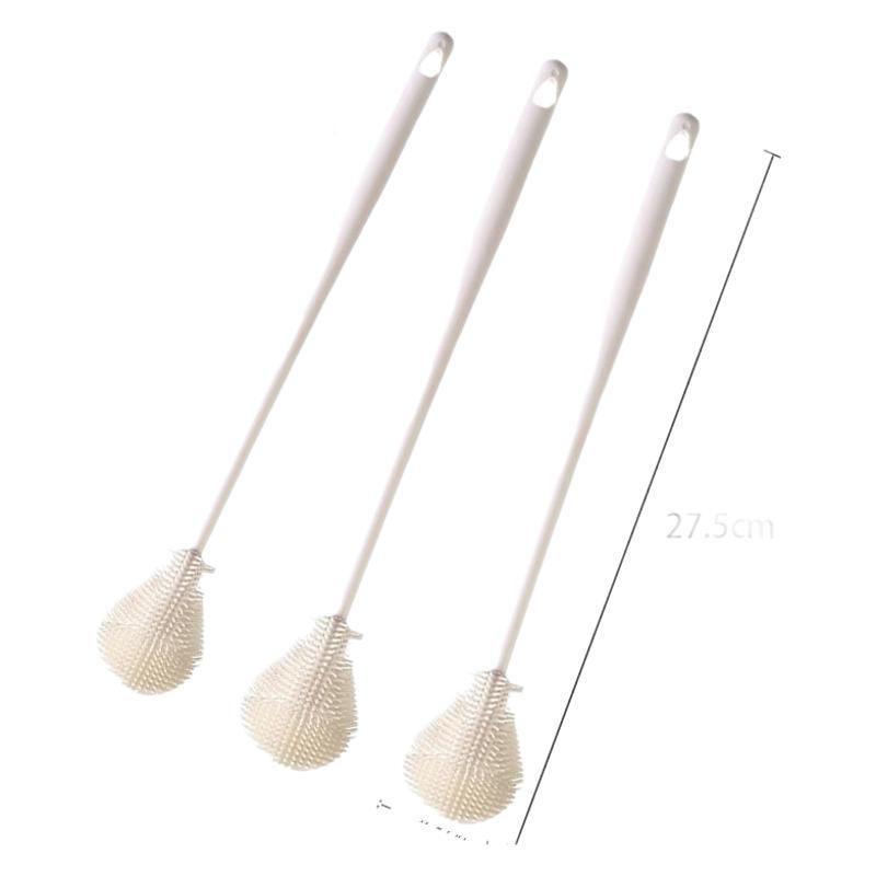 Silicone cup brush folding brush head no dead angle gap cleaning cup brush long handle brush wall breaking machine cleaning brush cleaning artifact