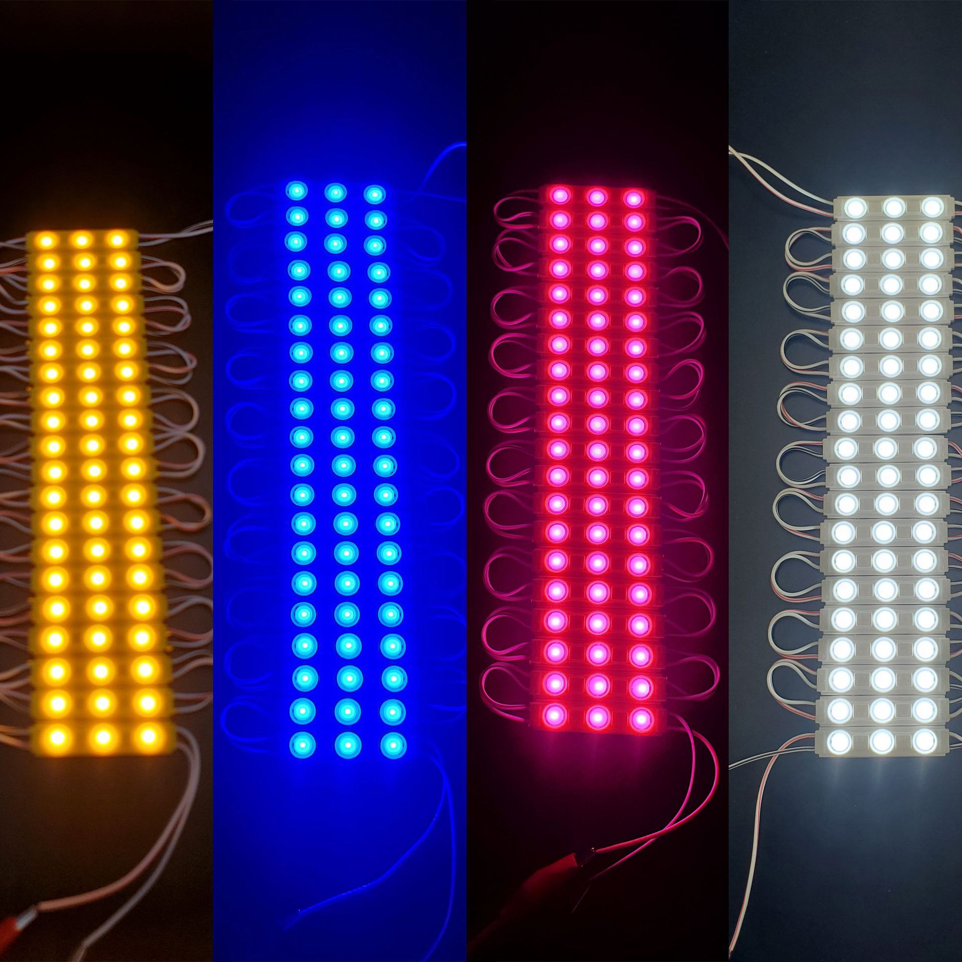 Led Luminous Characters 2835 Super Module 3 Lights Injection Molding Waterproof Light Box Signature High Brightness Copper Bracket Lens Light Source