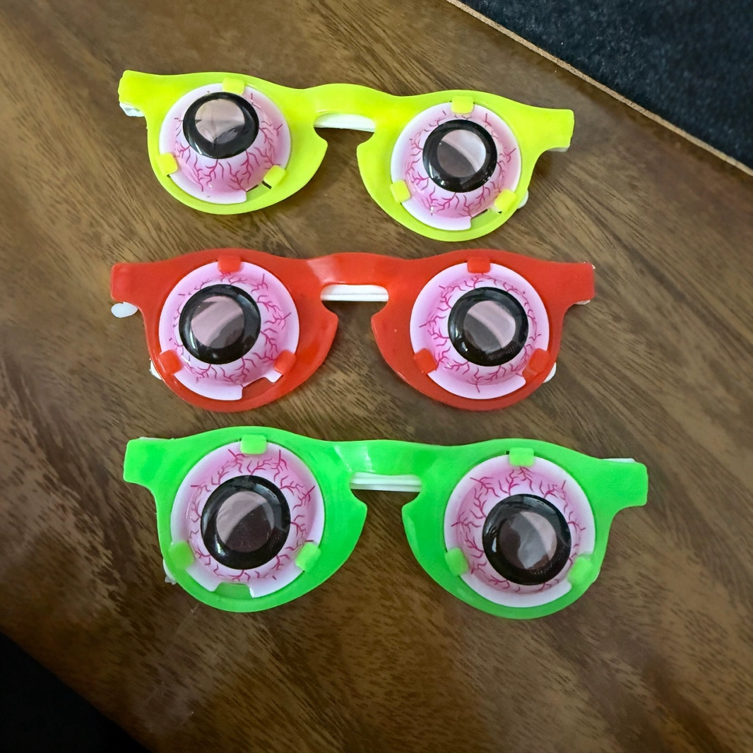 Очки для Хэллоуин, подарок игрушка, зловещие очки, шутка, блиндерные очки