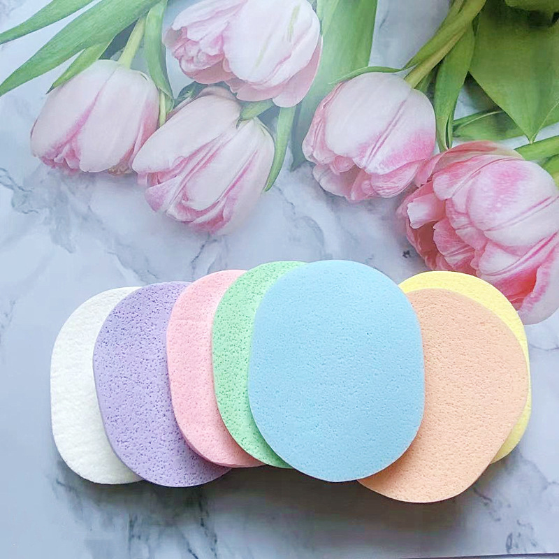 Chenyihe Beauty Special Sponge Cleansing Pad Natural Bamboo Charcoal Face Washing Pad Baby Thickened and Enlarged with Hanging Rope Cleansing Pad