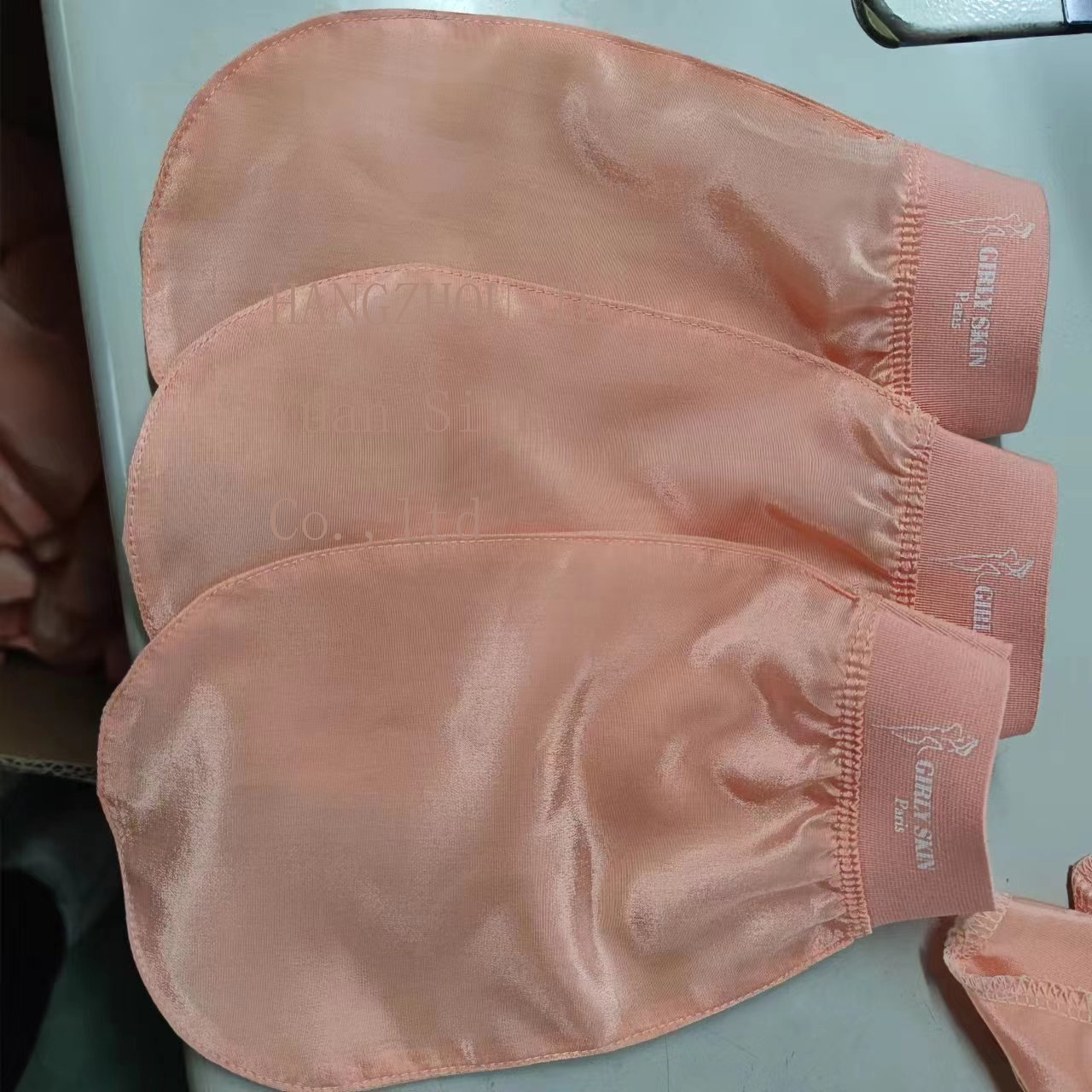 Silk Beauty Bath Scrubbing Exfoliating Bath Gloves for Face Care Face Cleansing Silk Beauty Face Wash Towel