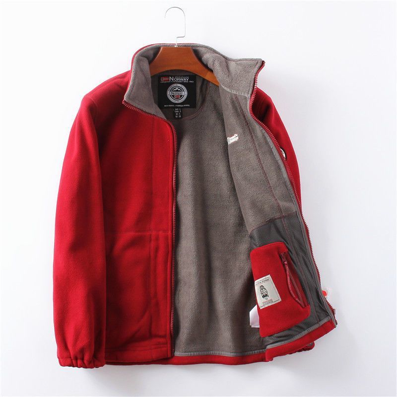 Norwegian Orders! Outdoor Velvet Thickeneded Double-Sided Polar Fleece Jacket Winter Windproof and Coldproof Warm Style