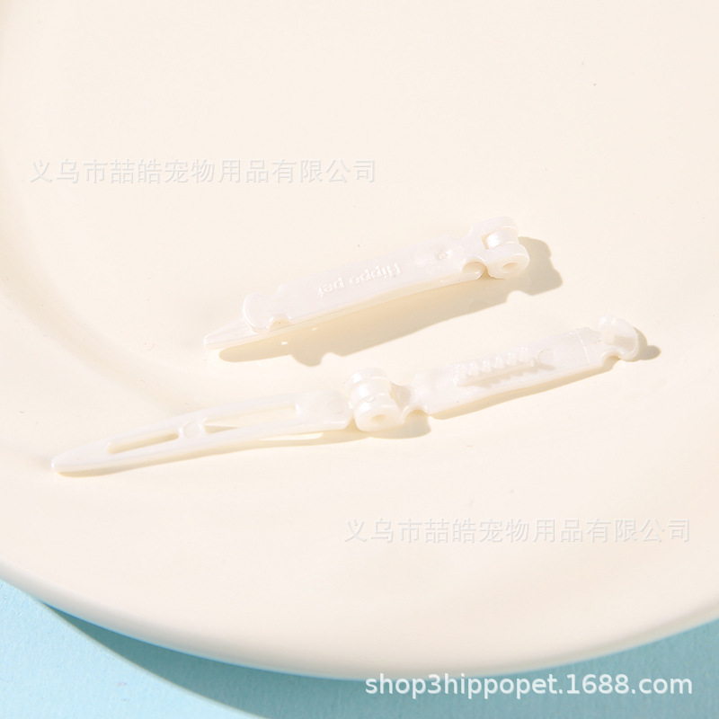 Pet hairpin clip frog clip handmade diy special black and white non-slip cat dog hair accessories hairpin