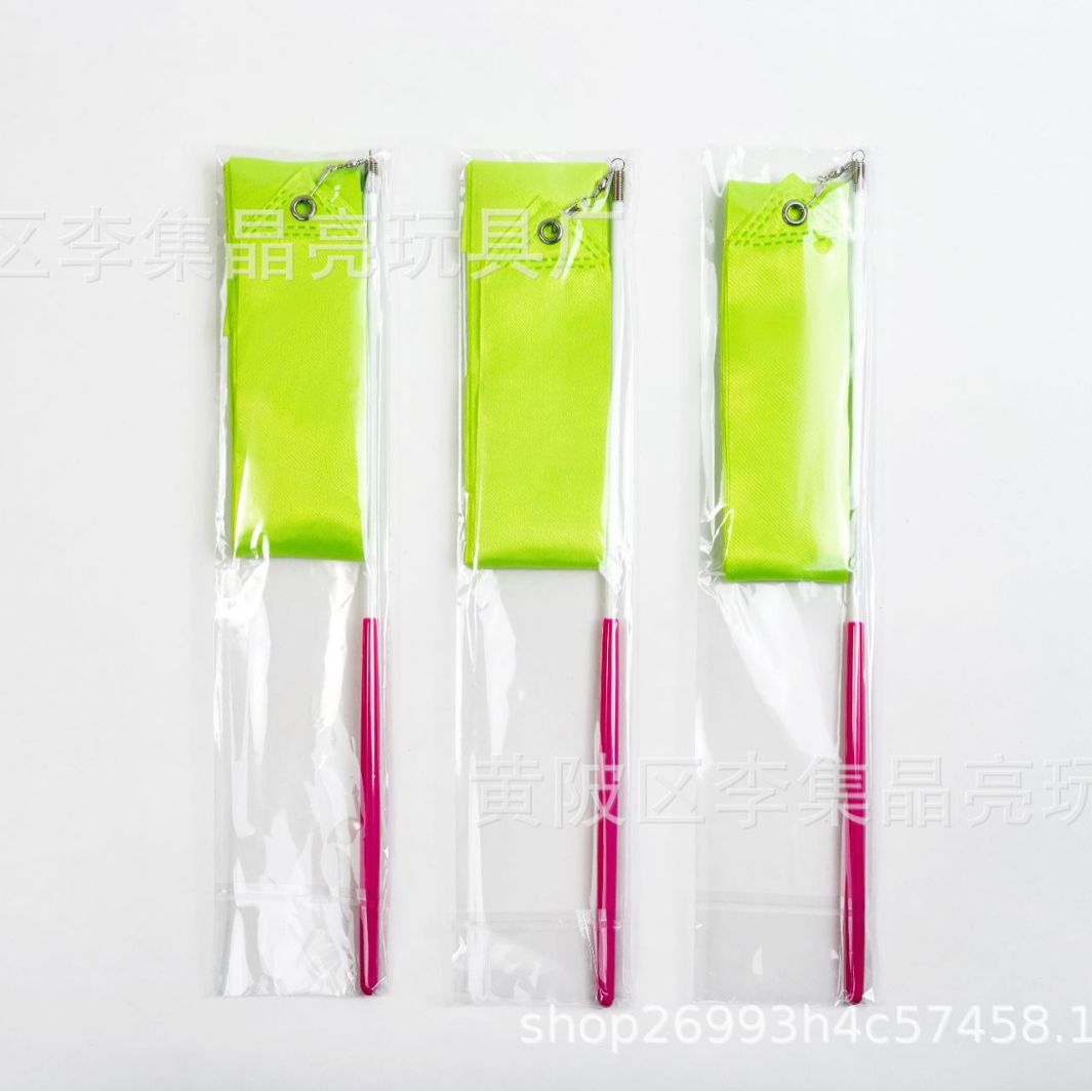 2 M Ribbon Artistic Gymnastics Ribbon Dance Ribbon Performance Props Dance Ribbon Stick Colorful Silk Ribbon for Children