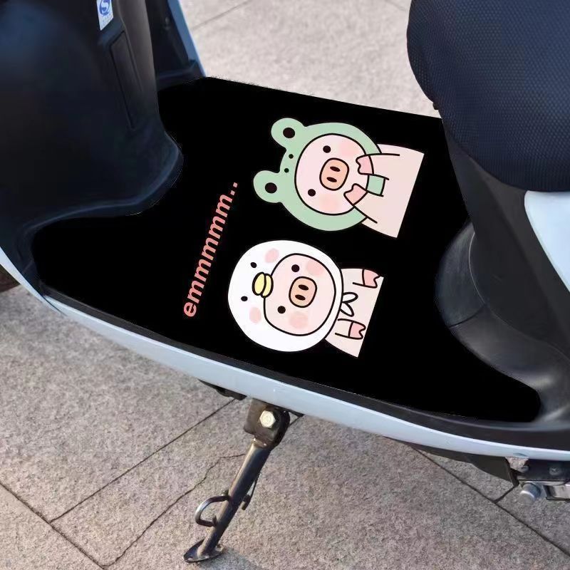 Electric car foot pad universal small electric donkey foot pad free cutting waterproof fixed anti-running anti-skid foot pad wholesale