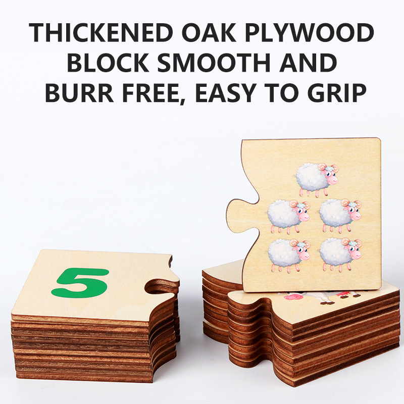 Cross-Border Kidsren's Montessori Teaching Aids, Kindergarten Early Education Educational Mathematics Enlightenment Matching Puzzles, Digital Cognitive Toys