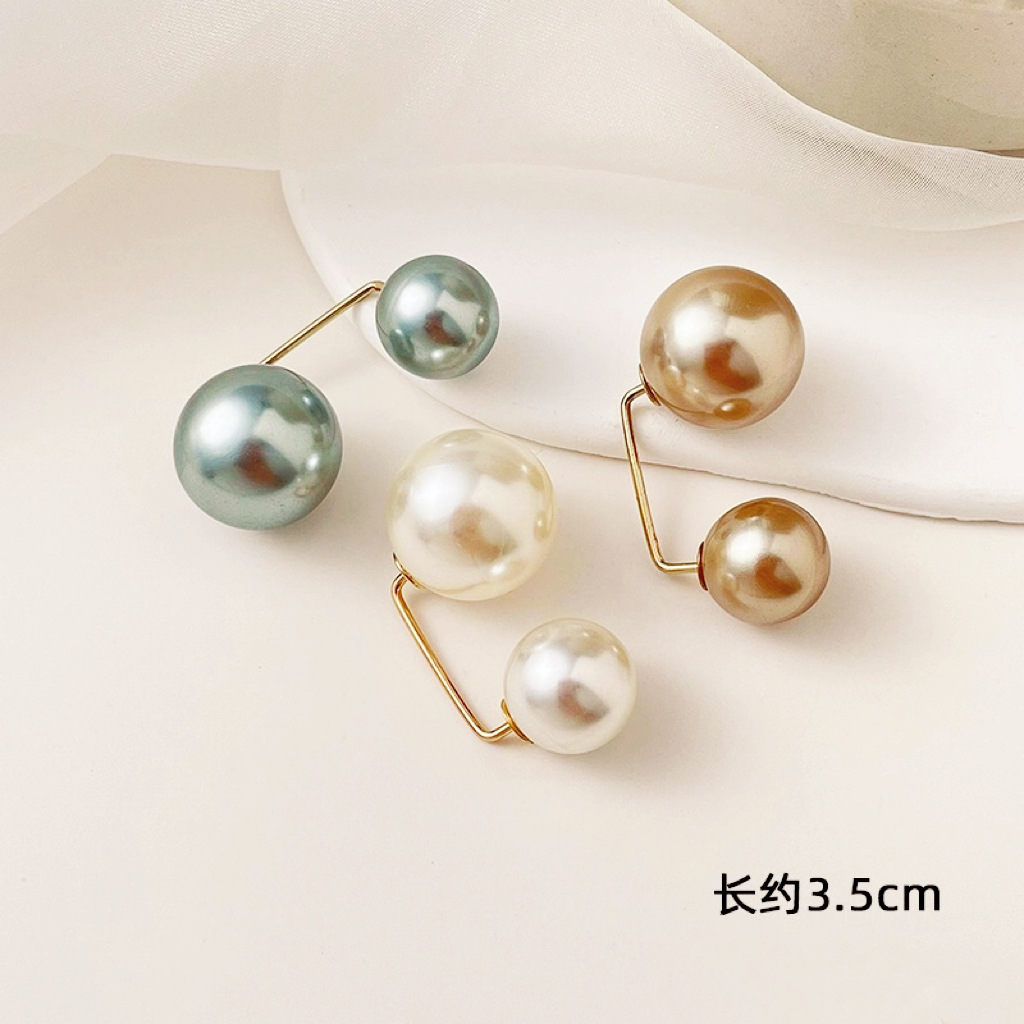 Зажим для одежды против бега с перламутровой брошью для изменения выреза, фиксирующий маленькие плечевые ремни и пояс для юбки