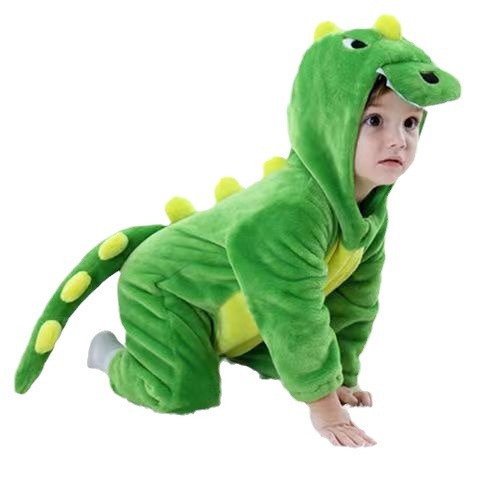 Одноразовые пижамы для младенцев на осень и зиму, комбинезон с молнией, фланелевые пижамы