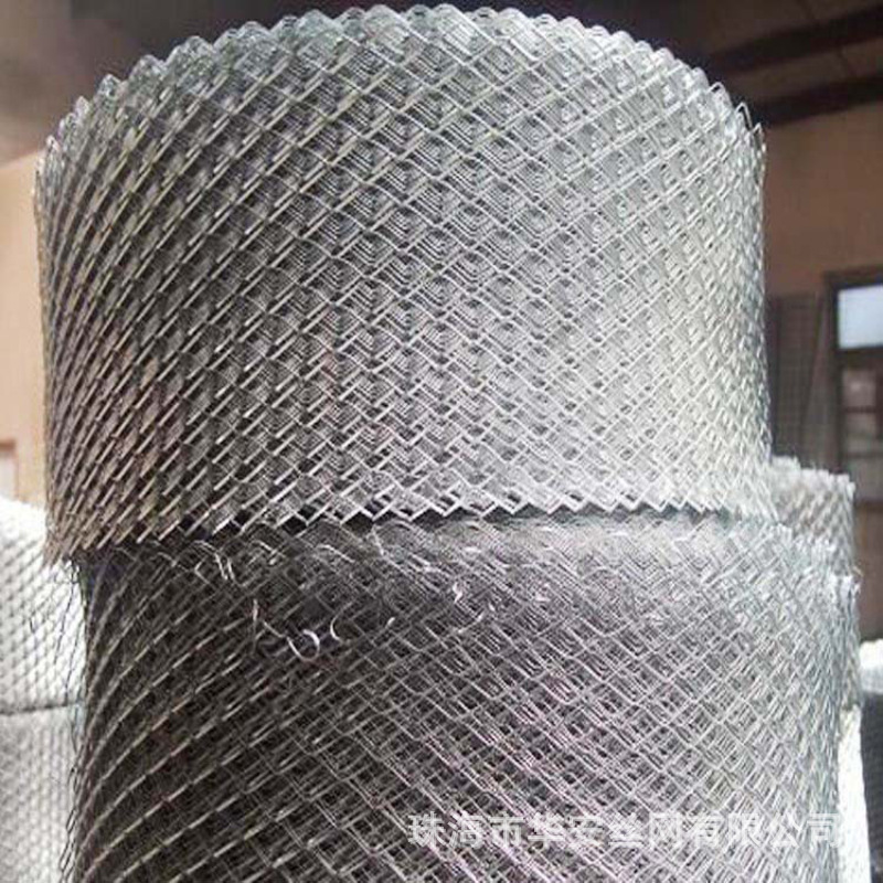 Zhuhai Manufacturer Galvanized Diamond Hole Wire Mesh Construction Site Plastering Wall Tiles with Mesh Hong Kong and Macau Iron Mesh