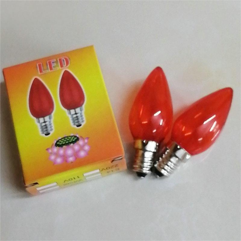 LED Mammon red candle bulb E12E14 Shentai bulb auspicious Changming bulb LED new bulb