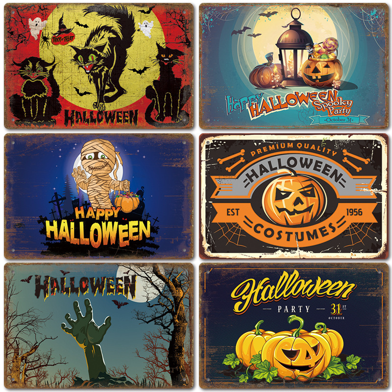 Jit generation generation labeling retro American home aluminum plate painting tin painting bar wall frameless decoration