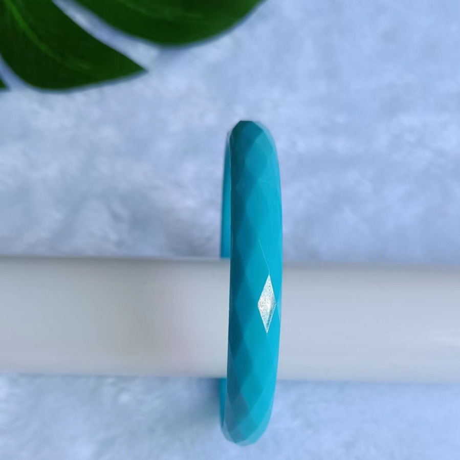 Plastic Bracelet 1cm Drill Face Bracelet Fluorescent Color Bright Student Acrylic Resin Fashion Color Europe and America