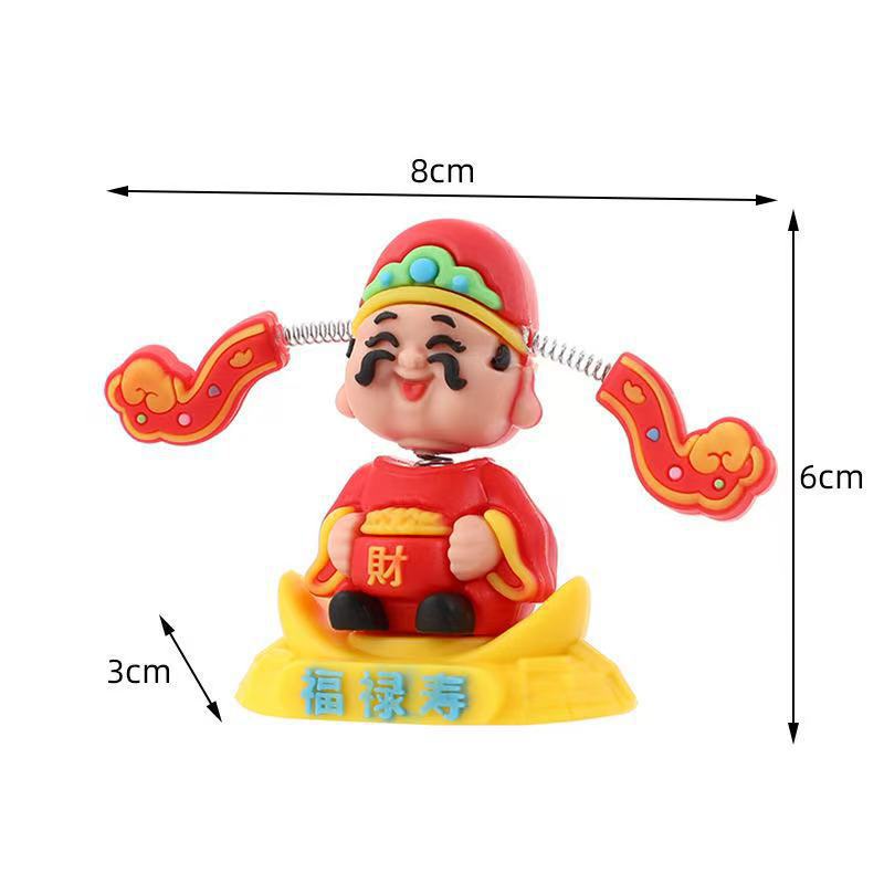 New God of Wealth Decoration Lucking Car Decoration God of Wealth Little Fairy Desktop Office Decoration Cartoon Creative