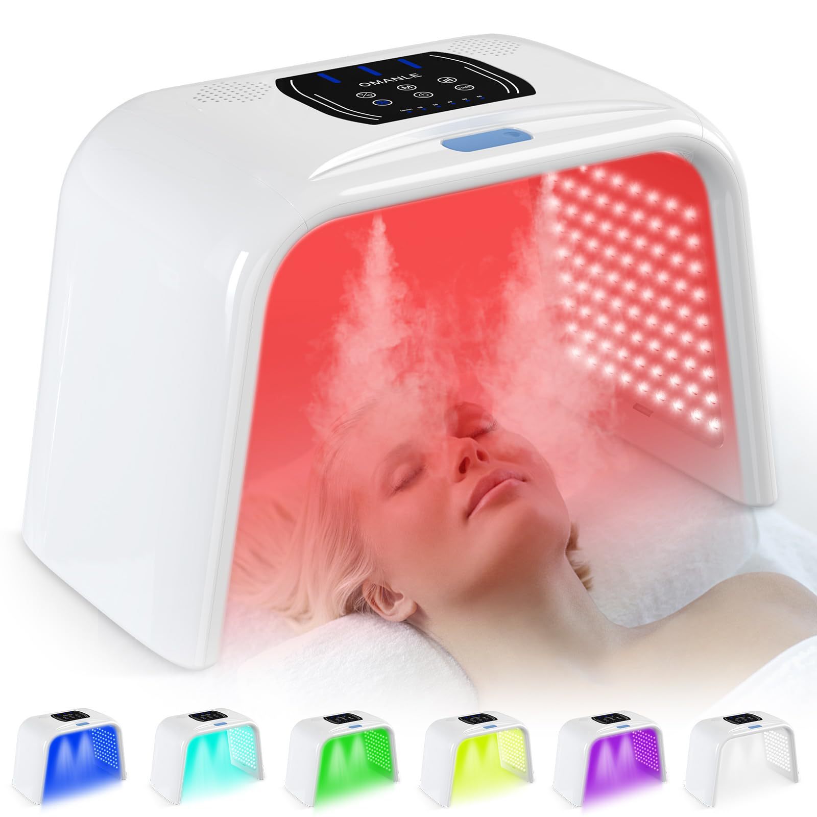 Colorful spray PDT spectrometer 7 color foldable mask instrument beauty salon light acne led large row light beauty instrument