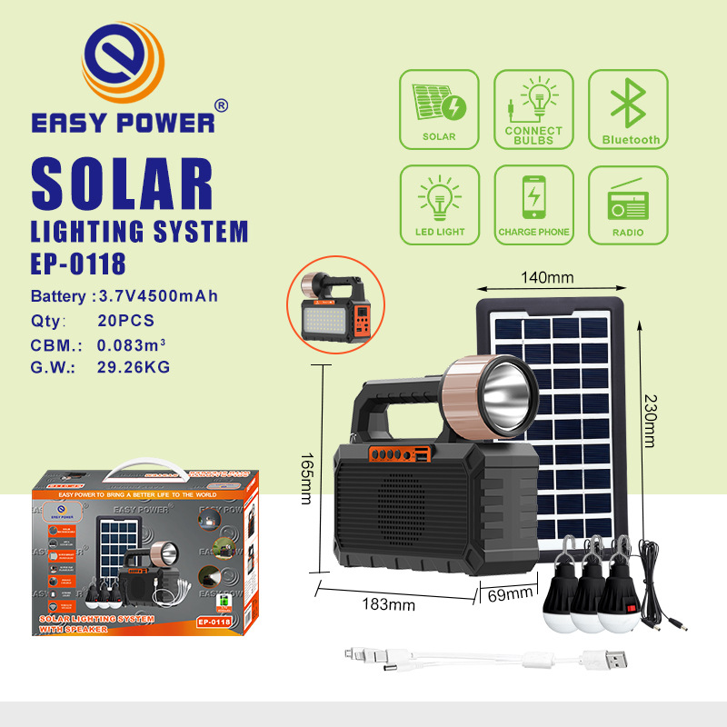 Солнечное радио, Bluetooth, аварийное радио, освещение, малый генератор, 5В солнечные колонки
