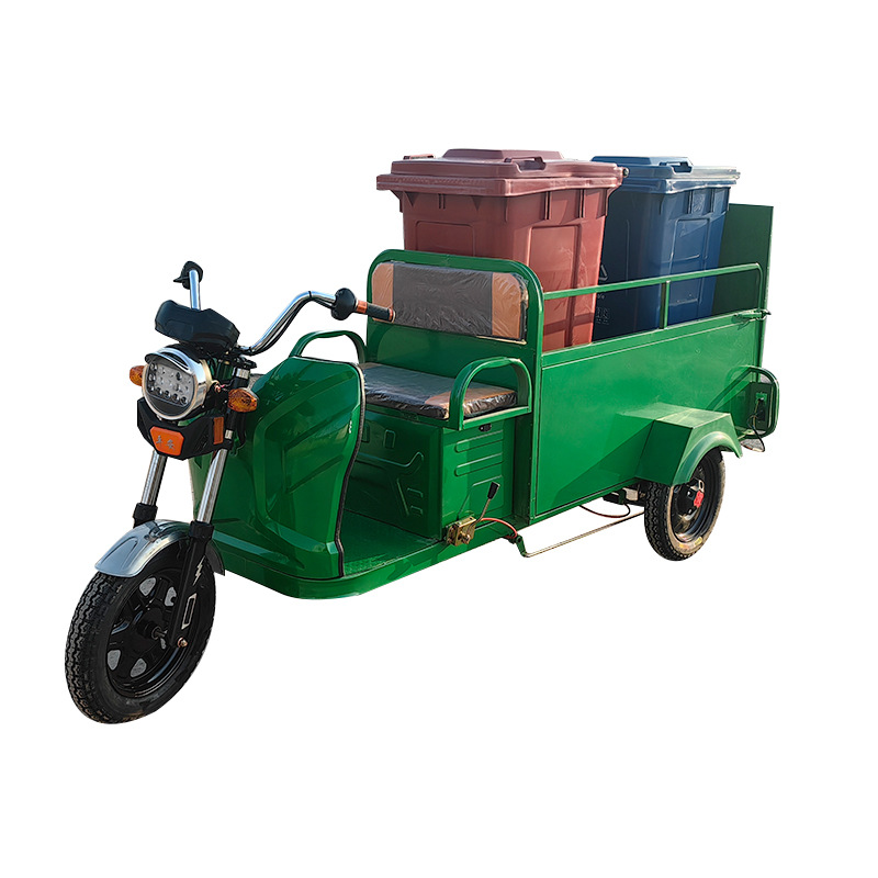 New Energy Four-Bucket Baffle Sanitation Truck, Garbage Collection Truck, Garbage Bin Transfer Truck, Double-Bucket Garbage Transfer Truck