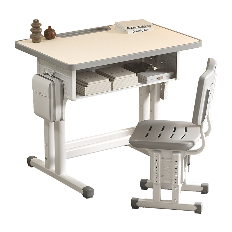 Children's desk suit primary and secondary school students study desks and chairs can be lifted school desk wholesale