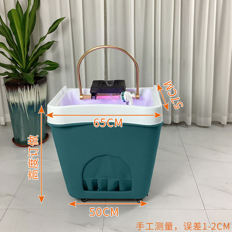 Mobile head therapy machine fumigation water circulation head recuperation hair growth shampoo basin beauty bed massage bed shampoo Basin