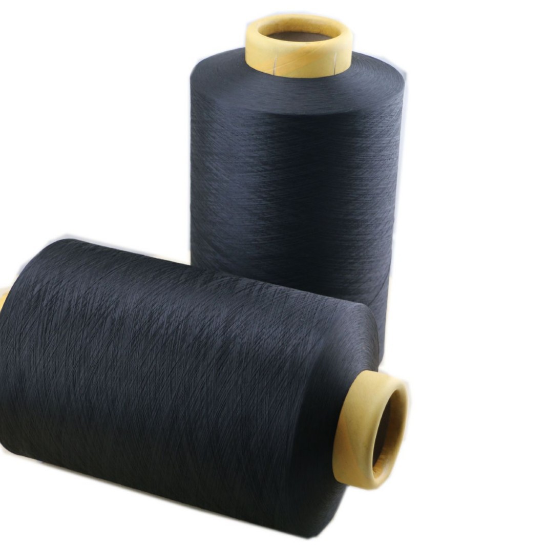 Dty75D/72F Bamboo Charcoal Antibacterial Fiber Polyester Filament Deodorizing and Mite-Repelling New Material for Industrial Use