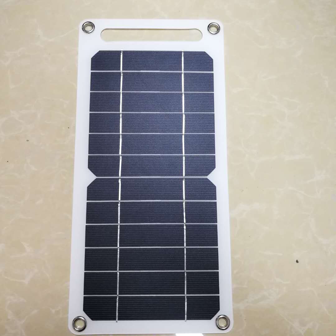 Popular 6W Small Space Energy Photovoltaic Flexible Solar Panel for Charging Mobile Phones, Outdoor Mobile Emergency Use