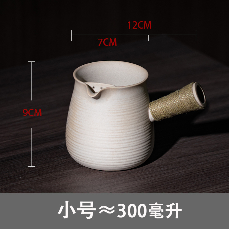 Roasted Tea Pottery Pot Side Handle Teapot Pottery Pot Coarse Pottery Teapot Roasted Tea Pot Open Flame Electric Ceramic Stove Charcoal Stove Around the Stove