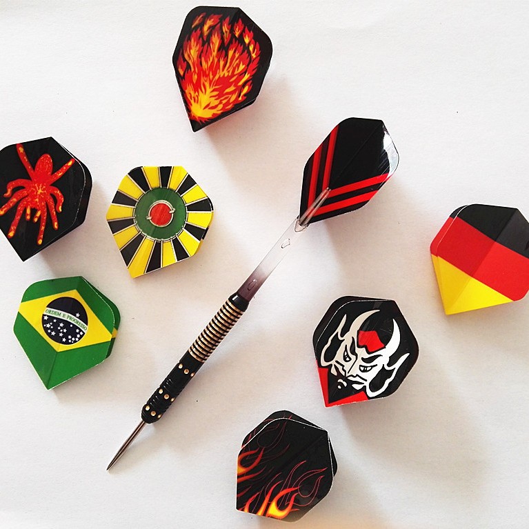 Spot PET dart Ye Fei dart feather accessories dart wing Chinese flag darts flight does not bubble or wrinkle