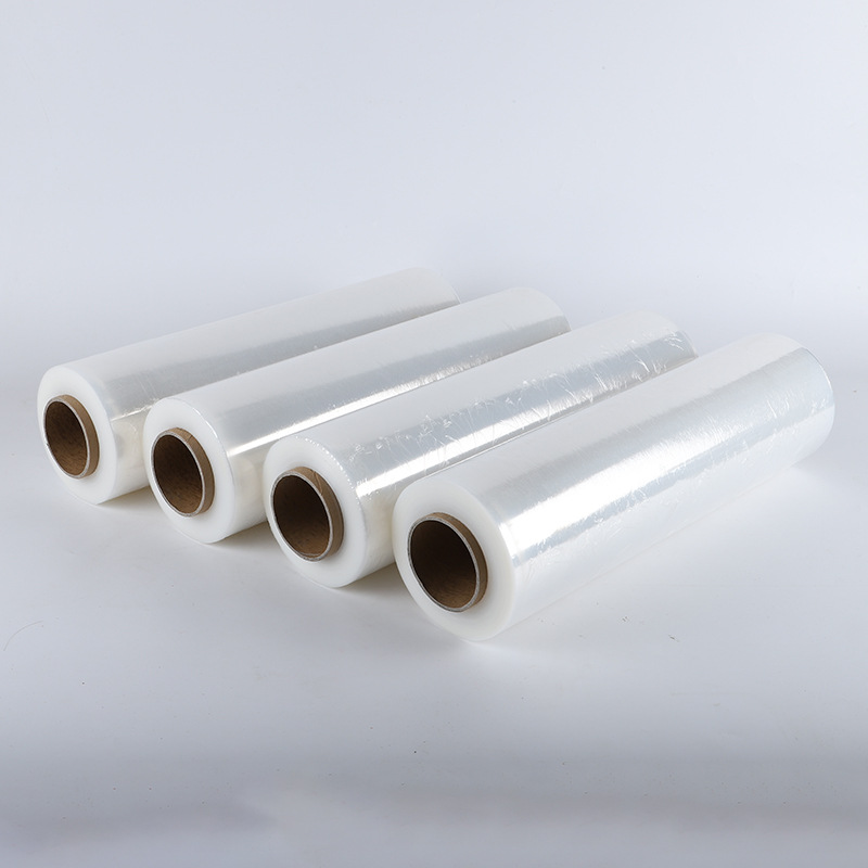Processing custom PE wrapping film transparent stretch film packaging self-adhesive protective film cross-border foreign trade packaging film manufacturers