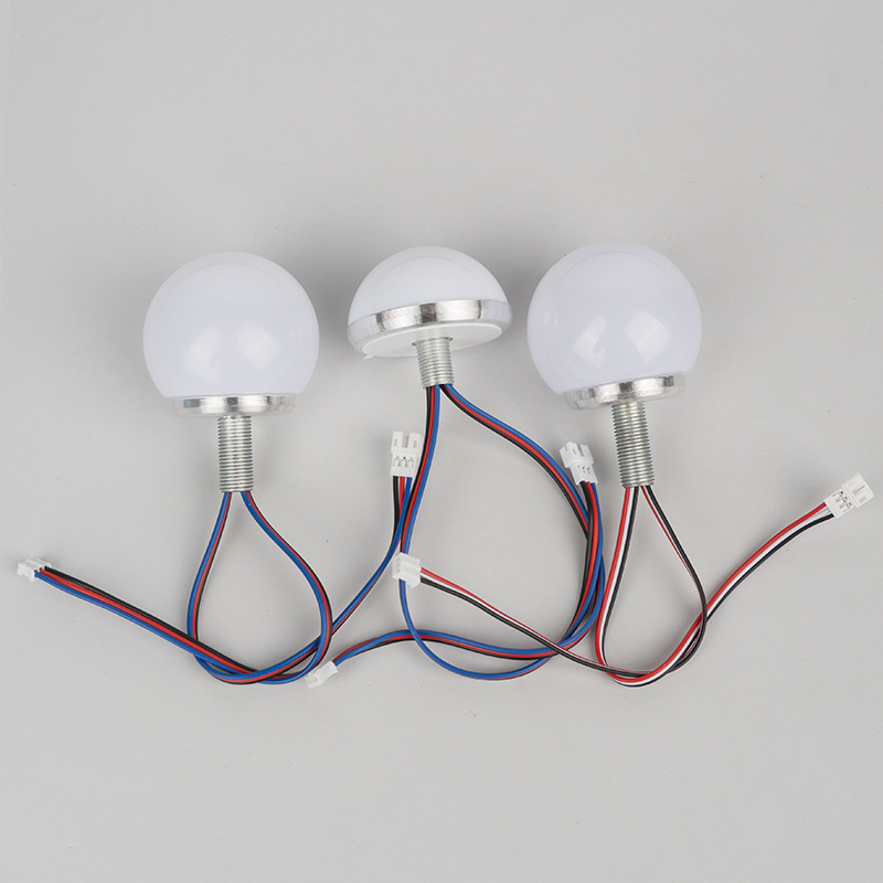 Advertising decorative light bulb mirror headlight makeup mirror lamp dressing table mirror front fill light bulb three-color dimmable light string