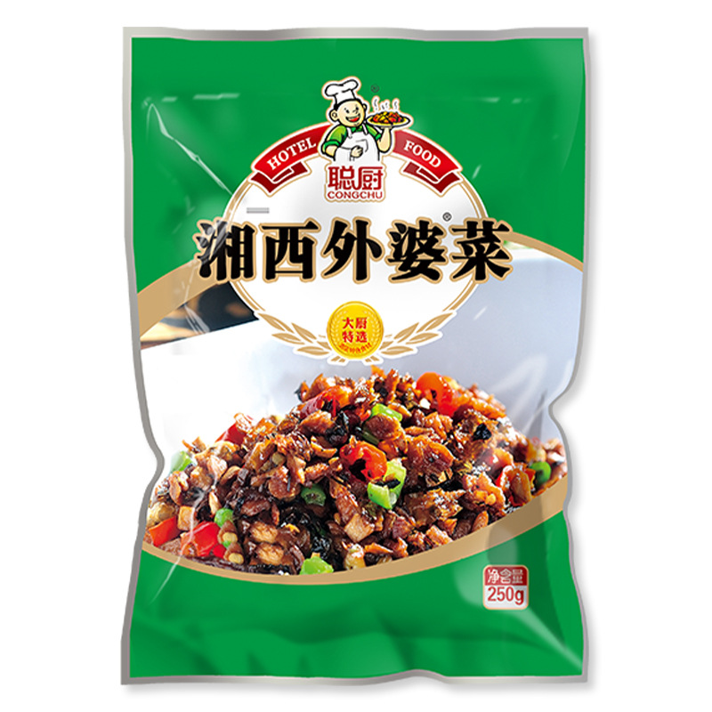 Congchu Xiangxi Grandma's Dishes 250g Vegetarian Semi-Finished Dishes Takeaway Fast Food Meal Kits Specialty Wholesale Pre-Made Dishes