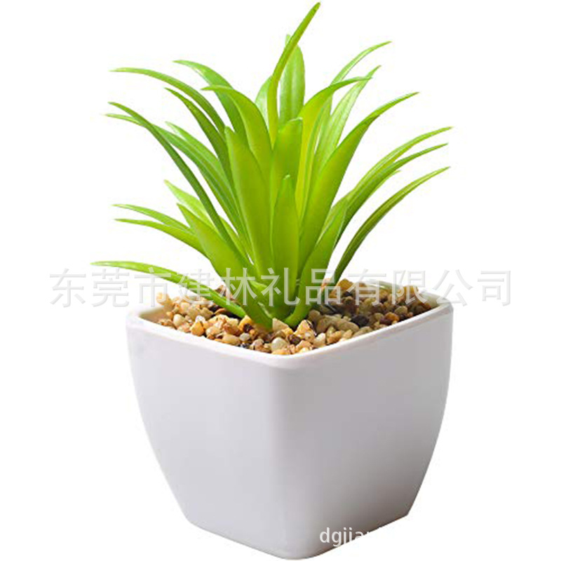 Factory direct supply of potted plants, green plants, fleshy artificial flowers, potted artificial plants, home decoration, Nordic customization
