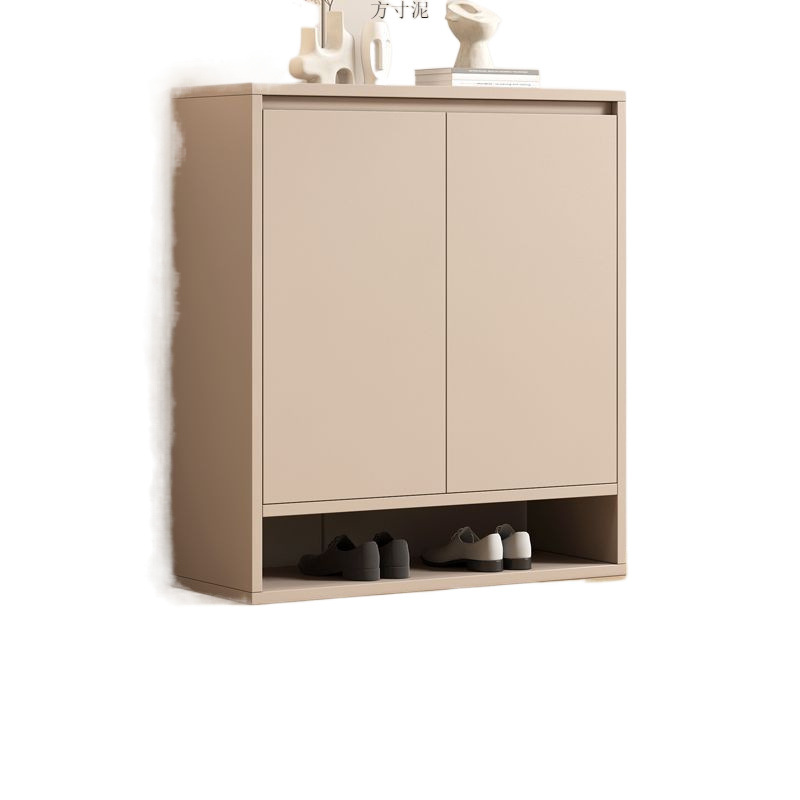 Solid Wood Shoe Cabinet Household Door Outside Corridor Entrance Entrance Cabinet Multi-layer Locker Wall-leaning Large Capacity Hall Cabinet Factory