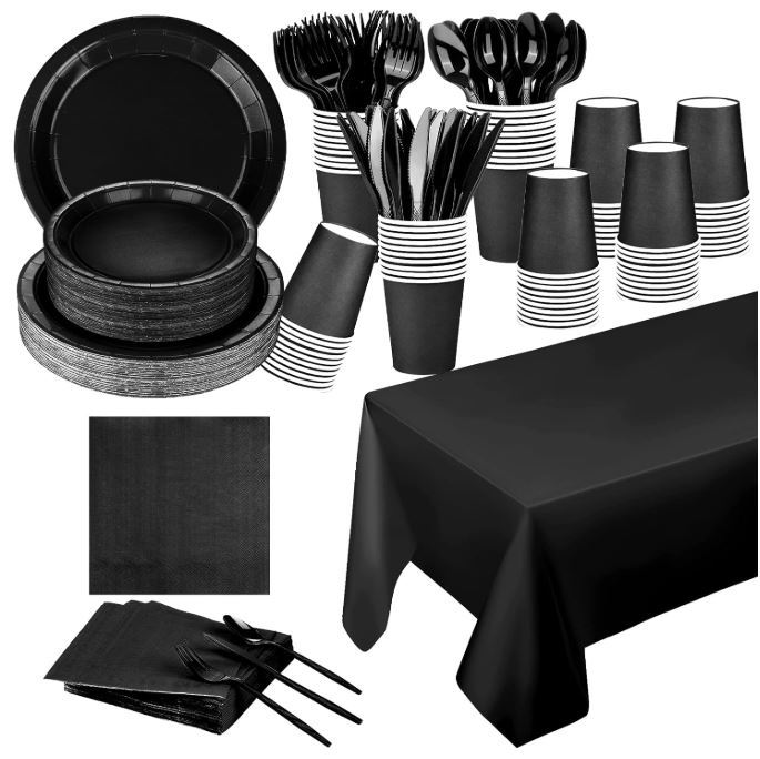 Набор одноразовой посуды для тематической вечеринки, бумажные стаканы, салфетки, скатерть
